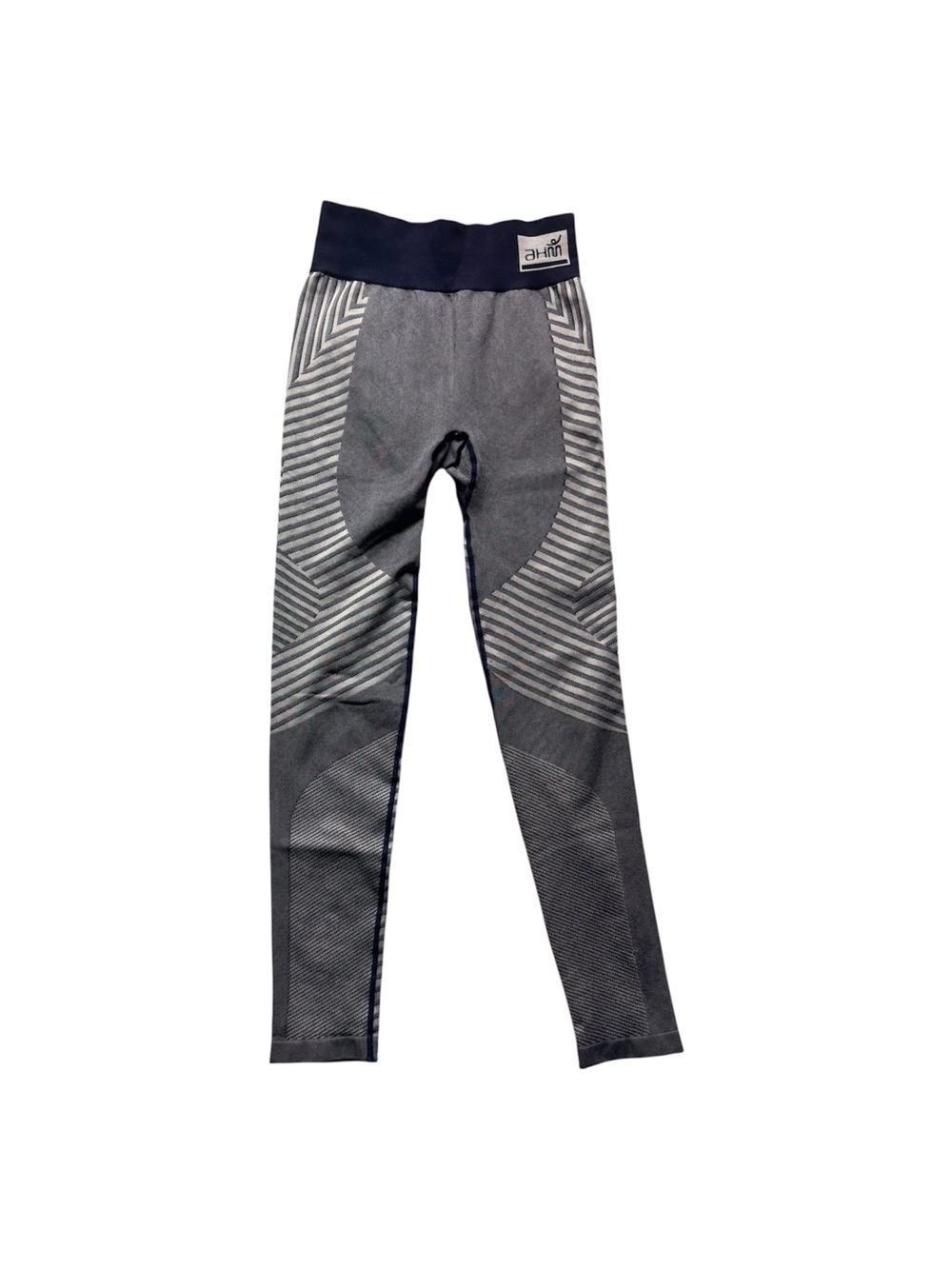 Women’s Small Gray Navy Seamless Compression Workout Leggings